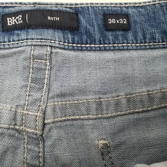 BKE Seth Straight Leg Jeans Men’s  Regular Light Wash 36 X 32 - Picture 9 of 11